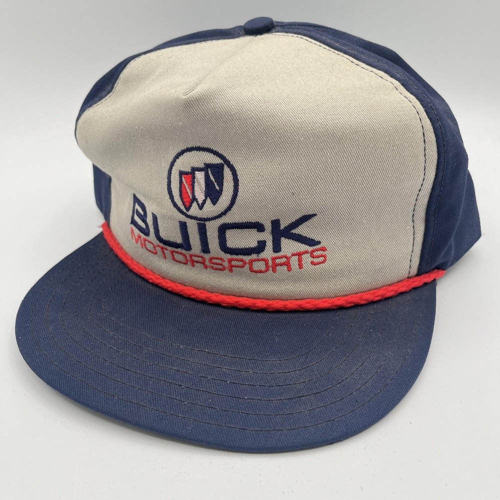 Buick Motorsports Hat Cap‎ Snap Back One Size Rope Blue Racing NASCAR Vintage